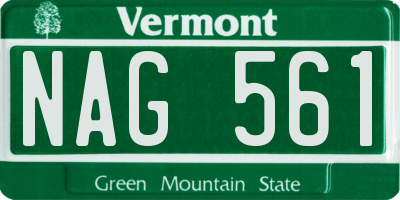 VT license plate NAG561