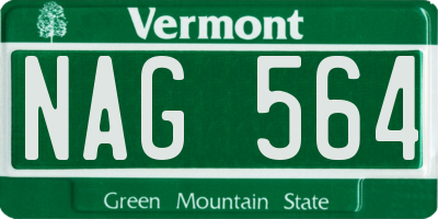 VT license plate NAG564