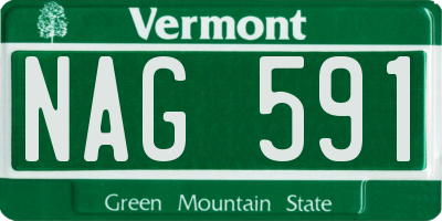 VT license plate NAG591
