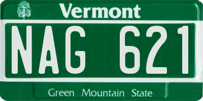 VT license plate NAG621