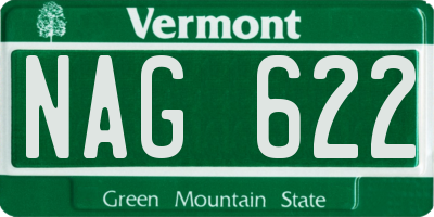 VT license plate NAG622