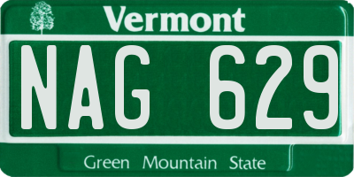 VT license plate NAG629