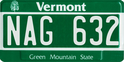 VT license plate NAG632