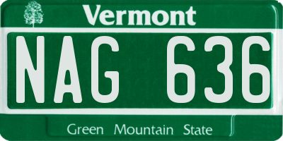 VT license plate NAG636
