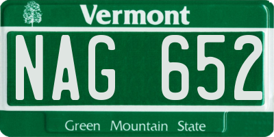 VT license plate NAG652