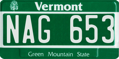 VT license plate NAG653