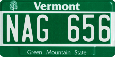 VT license plate NAG656