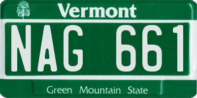 VT license plate NAG661
