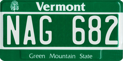 VT license plate NAG682