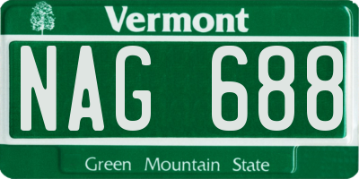 VT license plate NAG688