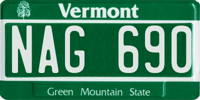VT license plate NAG690