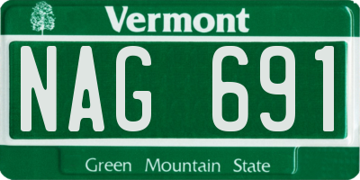 VT license plate NAG691