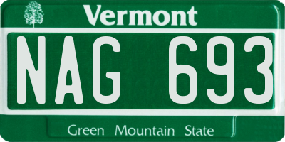 VT license plate NAG693