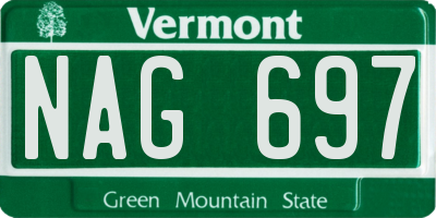 VT license plate NAG697
