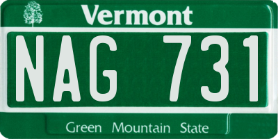VT license plate NAG731