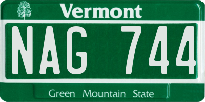 VT license plate NAG744