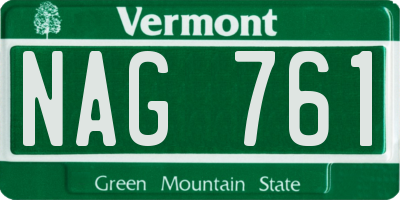 VT license plate NAG761