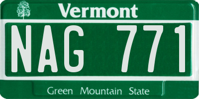 VT license plate NAG771