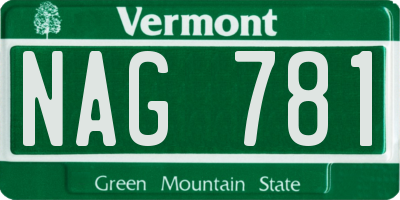 VT license plate NAG781