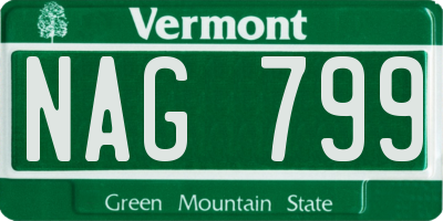 VT license plate NAG799