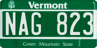 VT license plate NAG823
