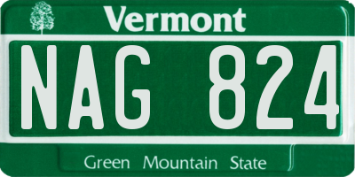 VT license plate NAG824