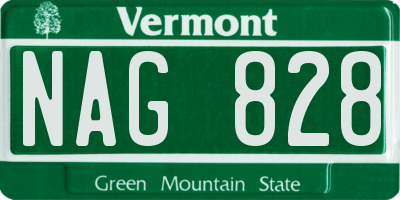 VT license plate NAG828