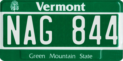 VT license plate NAG844