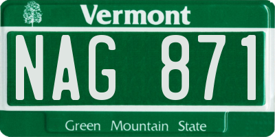 VT license plate NAG871