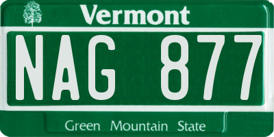VT license plate NAG877