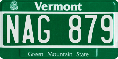 VT license plate NAG879