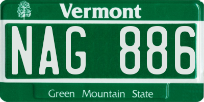 VT license plate NAG886