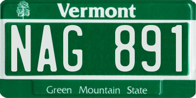 VT license plate NAG891