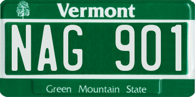 VT license plate NAG901