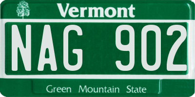 VT license plate NAG902