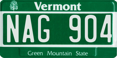 VT license plate NAG904