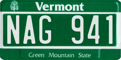 VT license plate NAG941