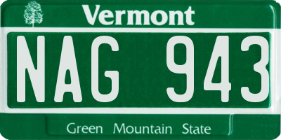 VT license plate NAG943