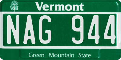 VT license plate NAG944