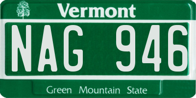 VT license plate NAG946