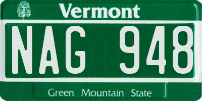 VT license plate NAG948