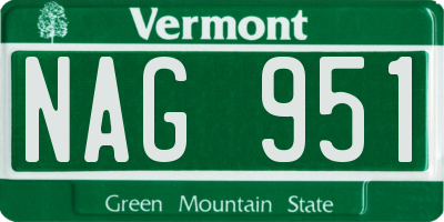 VT license plate NAG951