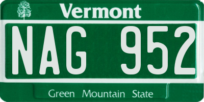 VT license plate NAG952