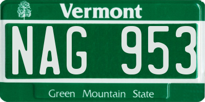VT license plate NAG953