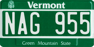 VT license plate NAG955
