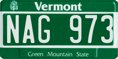 VT license plate NAG973