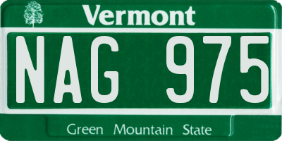 VT license plate NAG975