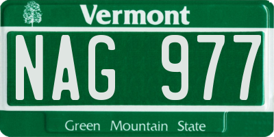VT license plate NAG977