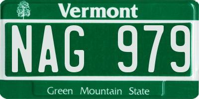 VT license plate NAG979