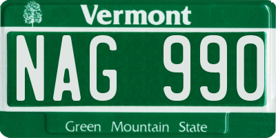 VT license plate NAG990